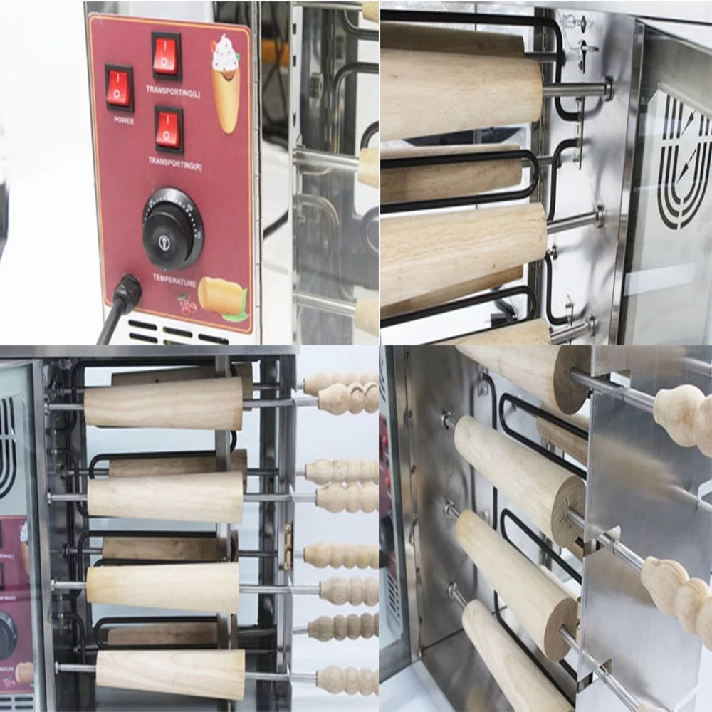 Techtongda Chimney Cake Roll Maker Chimney Toaster Cooking Bread Oven Bakery Ovens 16 Rollers Kitchen