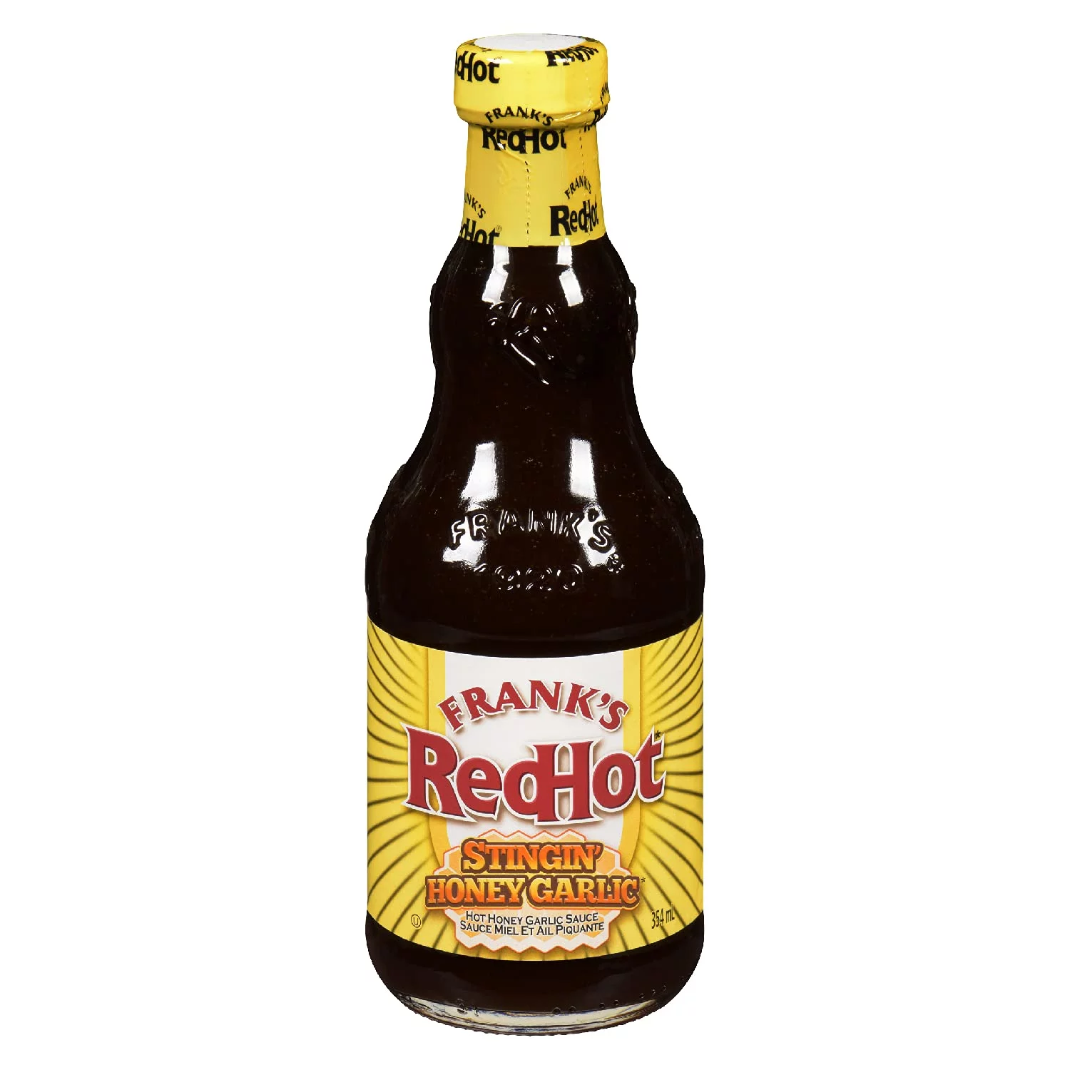 Frank,S Redhot, Hot Sauce, Stingin, Honey Garlic, 354Ml (Imported From Canada)