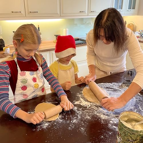 CHRISTMAS GIFTS EMBOSSING ROLLING PIN laser engraved with Christmas symbols CHRISTMAS GINGERBREAD COOKIES