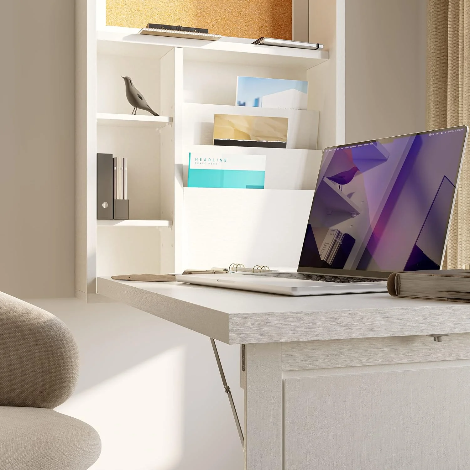 Convertible Desk - Antique White