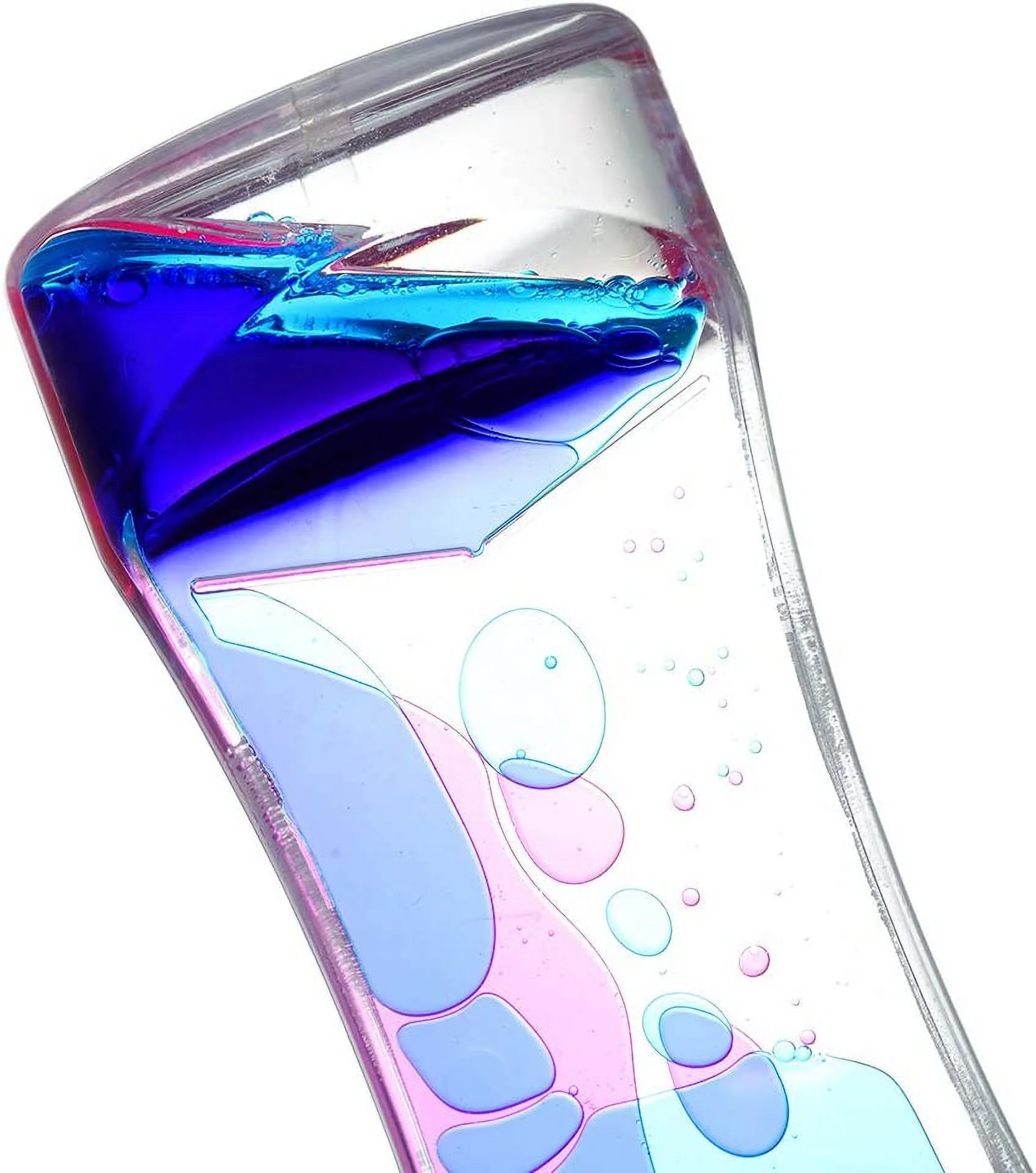 Liquid Motion and Sand Timers 3 Pcs Bundle, Fidget Sensory Toys, Calm Down and OT Tool Kit for Kids and Adults with Autism, ADD, and ADHD, Plastic and Glass Lava Lamp Bubble and Original Hourglass Set