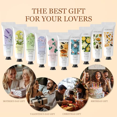 BODY & EARTH 30 Pack Hand Cream Lotion Bulk Mini Hand Lotion Hand Cream for Women Thanksgiving Gifts Christmas Gifts Stocking Stuffers and Bridesmaid Gifts