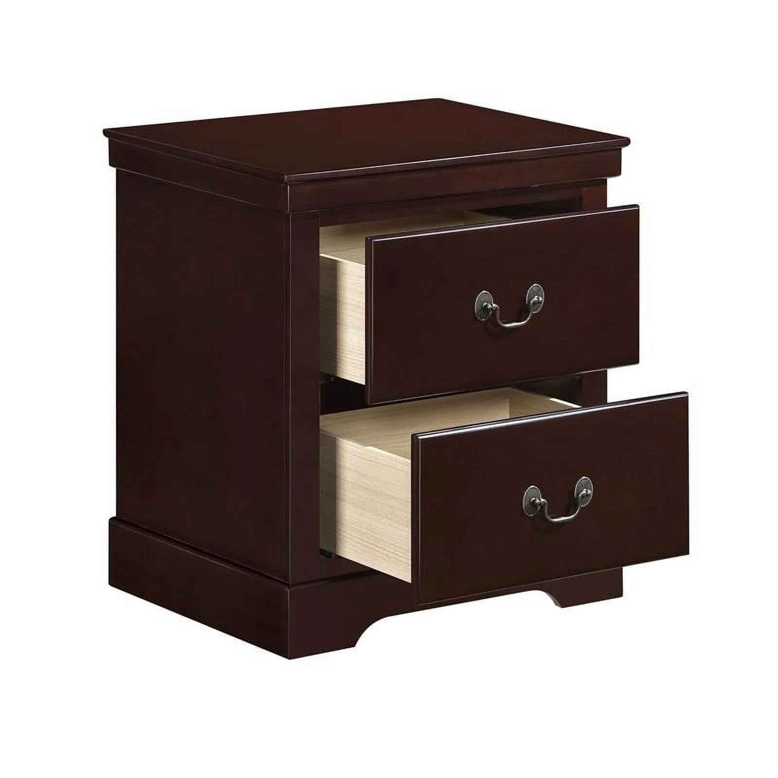 Lexicon Seabright 2-Drawers Traditional Wood Nightstand in Cherry