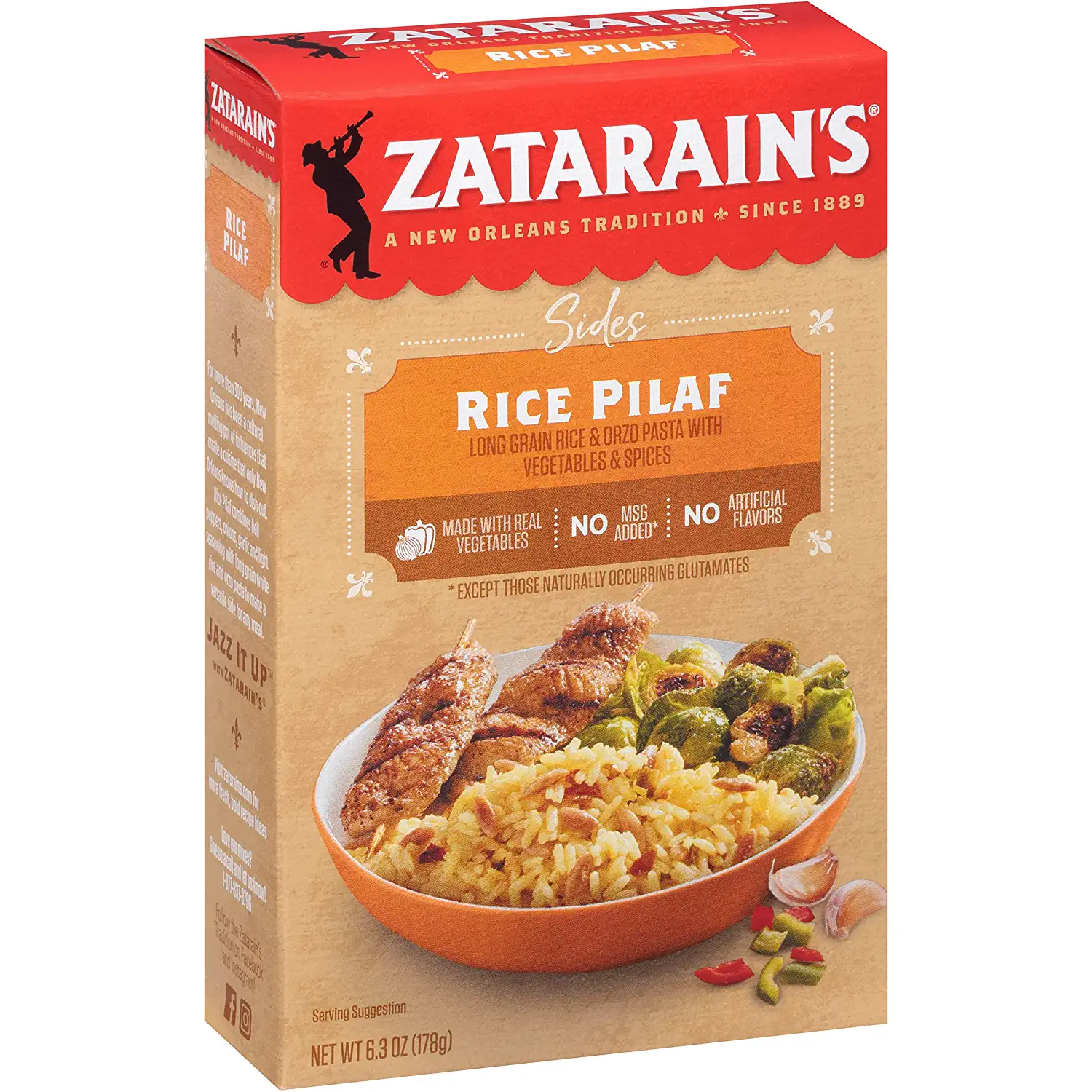 Zatarains Rice Pilaf, 6.3 Oz (Pack Of 12)