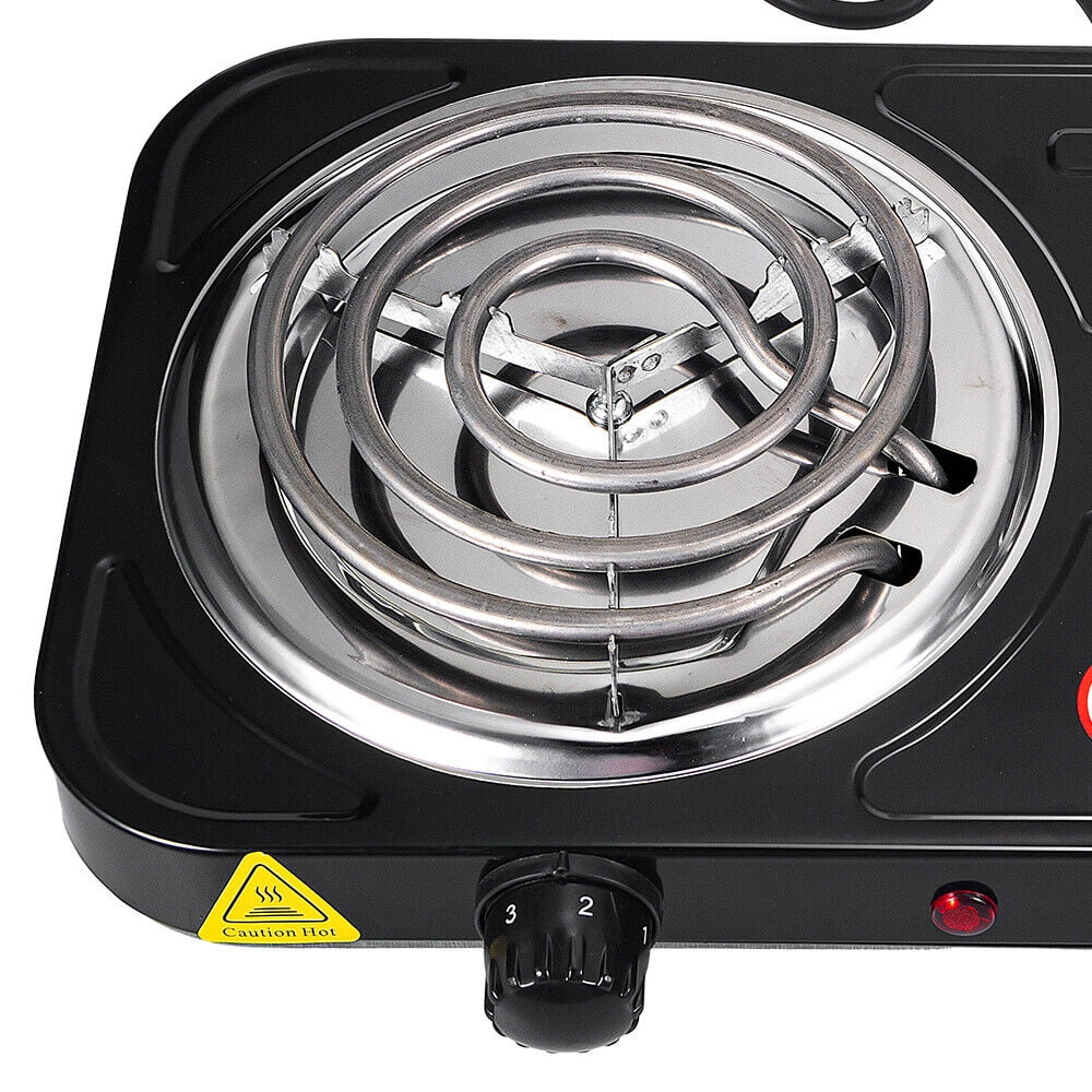 G · PEH Hot Plate Kitchen Double-burner Electric Stove Multi-turn Heating Tubes Double Multifunction Temperature Control 220v2000W