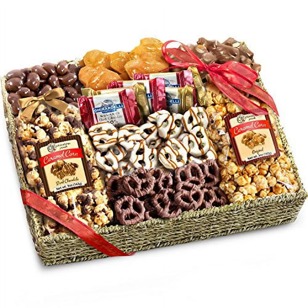 A Gift Inside Chocolate, Caramel and Crunch Grand Gift Basket