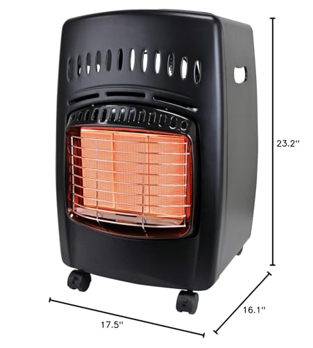 Dyna-Glo RA18LPDG 18,000 BTU Cabinet Heater, Black