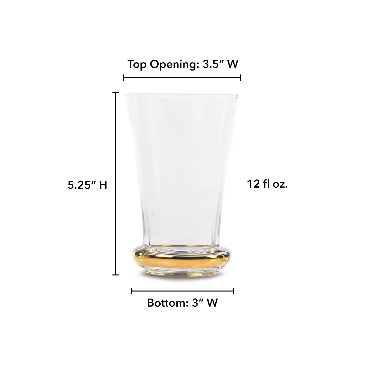 Pop Culture Promotions ® Carla Highball Drinking Glasses- Set of 6