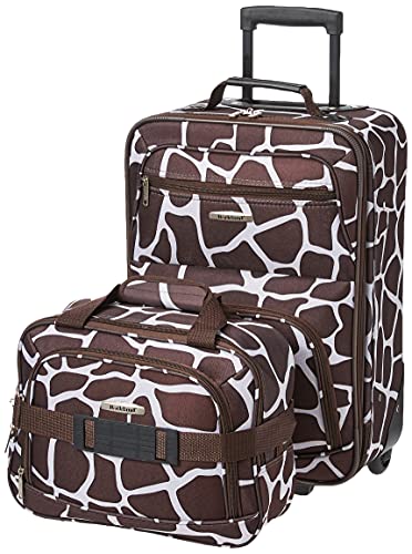 Rockland Fashion Expandable Softside Upright Luggage Set, Charcoal, 2-Piece (14/19)