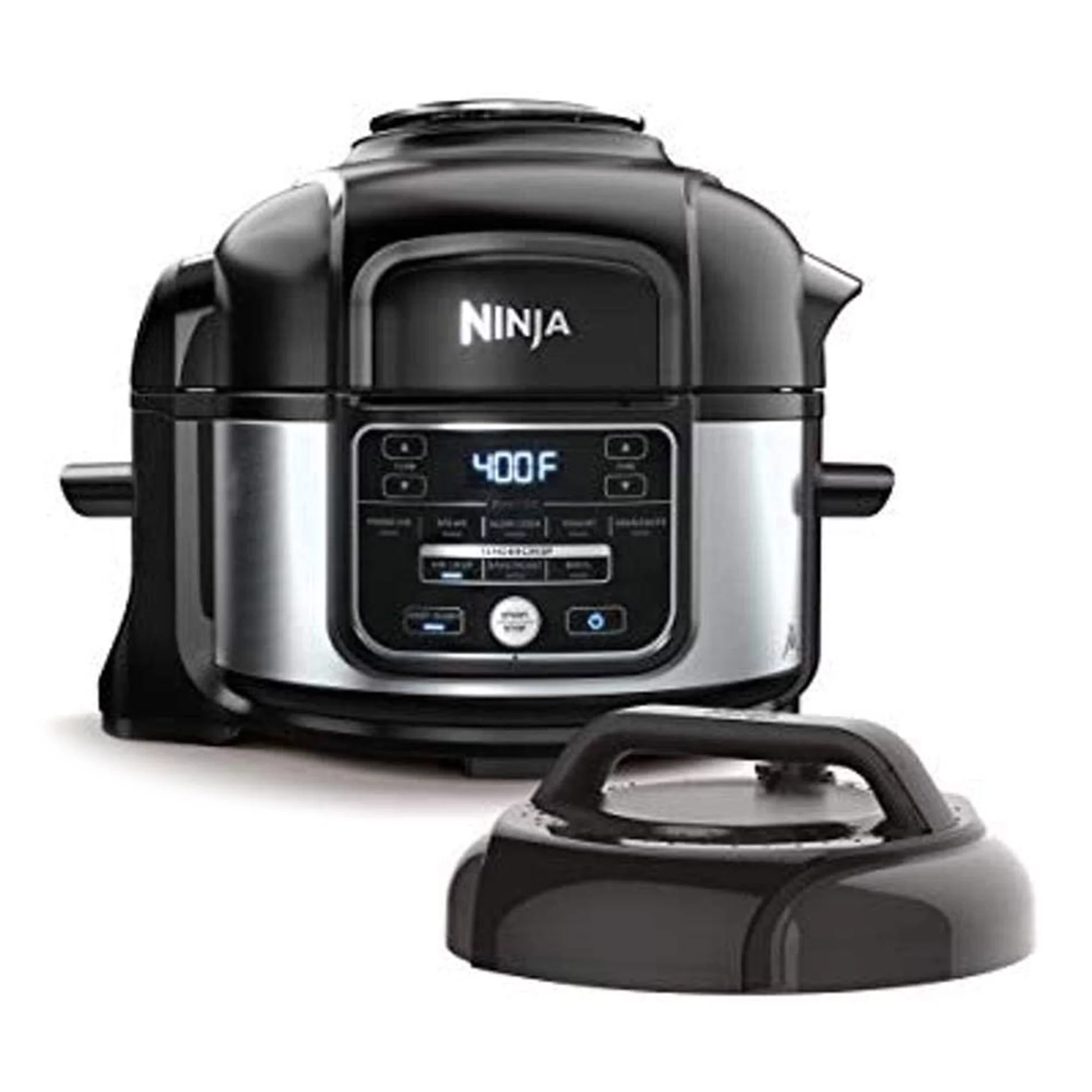 Ninja Foodi 9 in 1 Pressure Cooker and Air Fryer with Nesting Rack, Silver