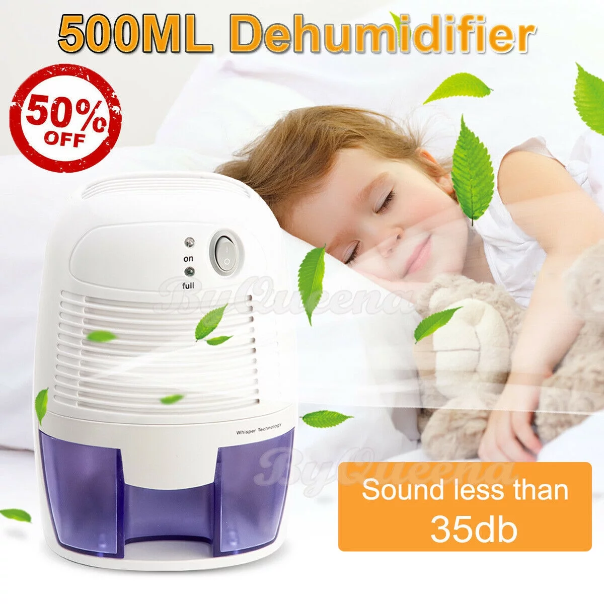 Bowoshen Portable Dehumidifier Air Dryer Office Home Moisture Condensation Absorber Machine Indoor