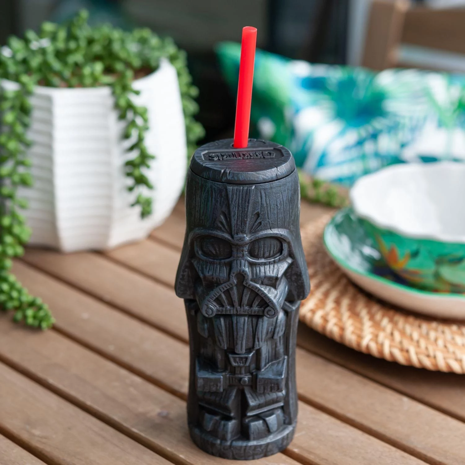 Geeki Tikis Star Wars Darth Vader Tumbler | Tiki Style Cup | Holds 19 Ounces