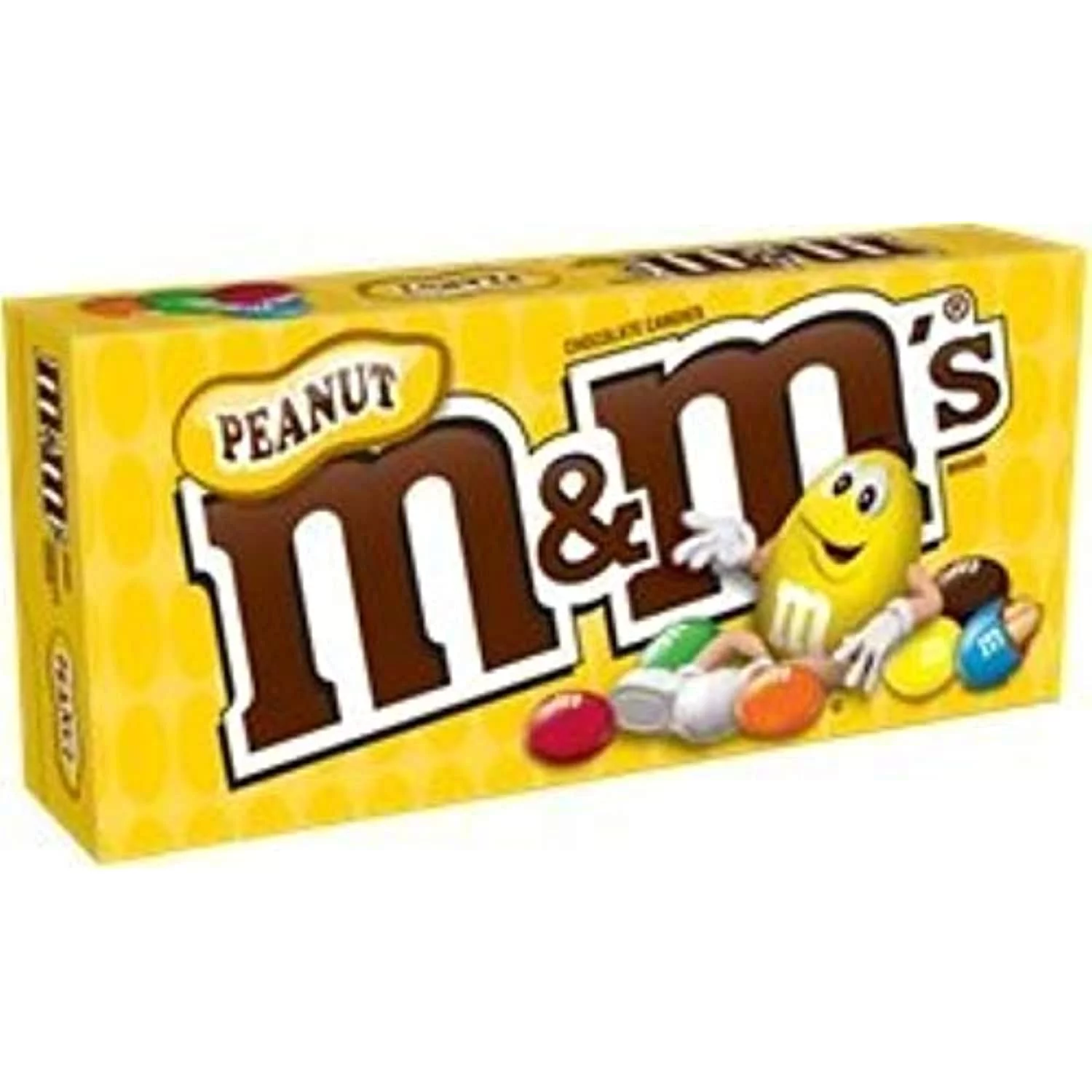 M&Ms Peanut Chocolate Candy - Movie Theater Box 3.1 Ounce (Pack Of 12)