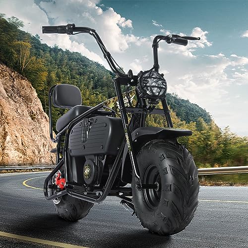 Oryxearth Electric Mini Bike, 36V Battery, 1000W Motor Electrical Powered Motorcycle for Kids, 2 Speeds-15.5MPH/22 MPH, 2 Hanging Bags, Endurance 60 Mins, Up to 185lbs, Green