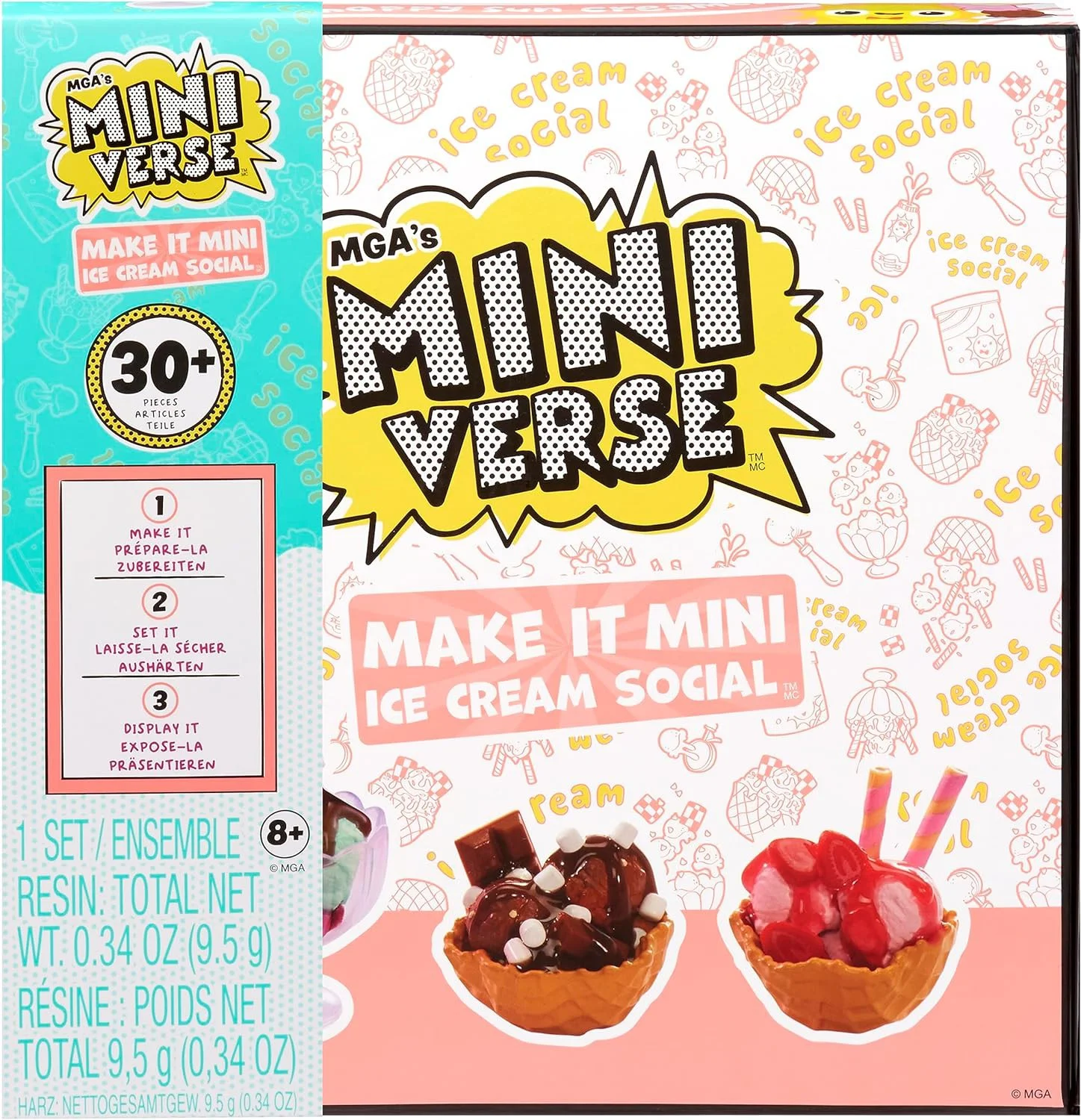Miniverse Make It Mini Food Ice Cream Social Playset (NOT EDIBLE!)