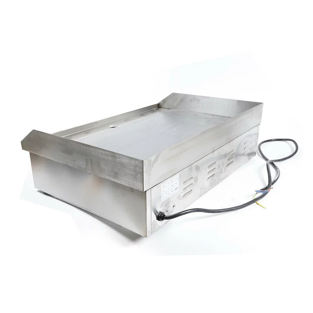 TFCFL 4400W Electric Griddle Cooktop Countertop Commercial Flat Top Grill BBQ Plate Thermostat
