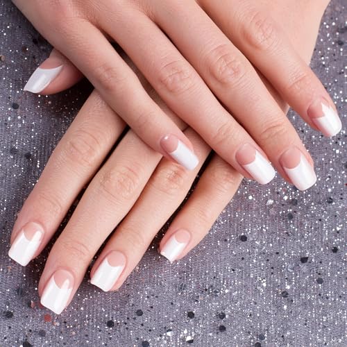 Semi Cured Gel Nail Strips-Easy Apply Christmas Gel Nail Stickers Holiday Semi Cured Manicure Strips with Sparkling Xmas Designs (Classic Yule)