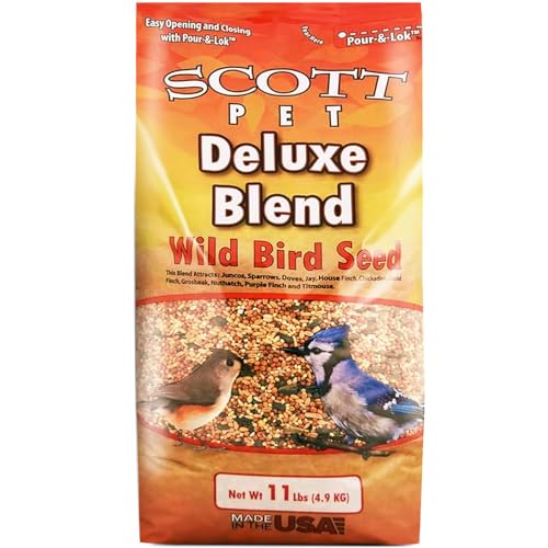 Scott Pet Wild Bird Seed, Peanuts Split (No Shell), 8 lbs Bag, Great Source of Protein and Fiber, Peanuts for Outside Wild Birds