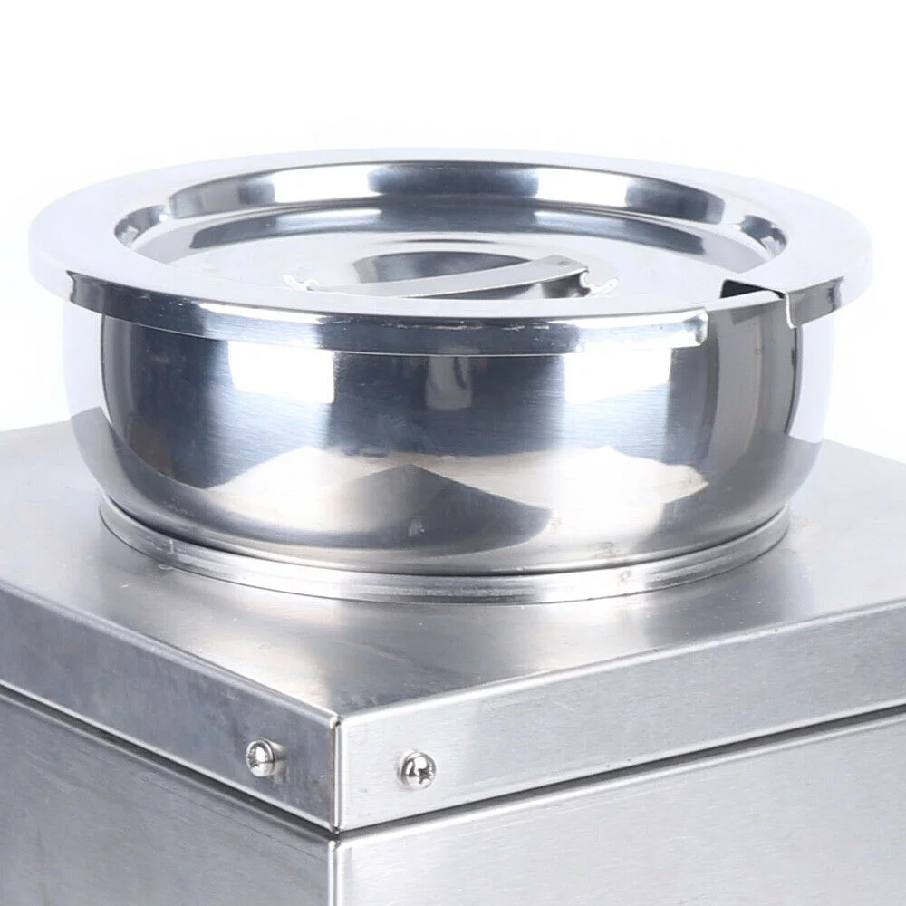 Miumaeov Electric Food Sauce Warmer Heater 150W Single Head Nacho Cheese Warmer Dispenser Machine Stainless Steel Hot Fudge Warmer Electric Cheese Sauce Warmer with 86-230℉ Adjustable Silver