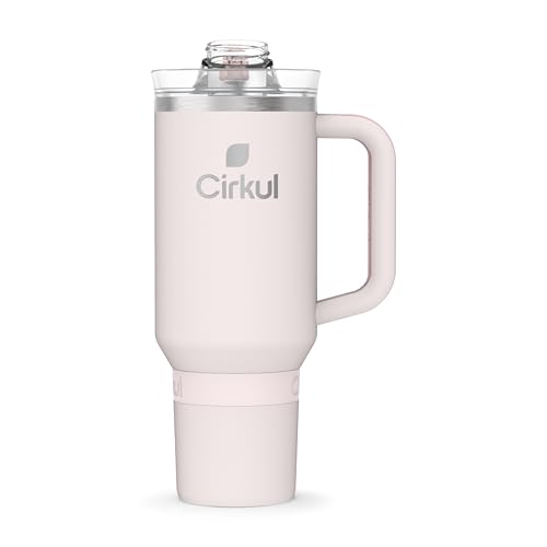 Cirkul 40oz. Carbon Stainless Steel Tumbler with Handle, All-Day StrawSip™, Double-Wall Insulated