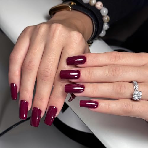 Semi Cured Gel Nail Strips-Easy Apply Christmas Gel Nail Stickers Holiday Semi Cured Manicure Strips with Sparkling Xmas Designs (Classic Yule)