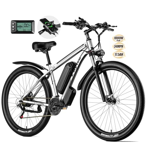 E·Bycco 29” Electric Bike for Adults, 48V 17.5AH Battery, 750W Peak 1000W Electric Mountain Bike, Up to 70 Miles 34MPH Ebike with 21-Speed, Electric Bicycle E-Bike for Commuter, UL 2849 Certified