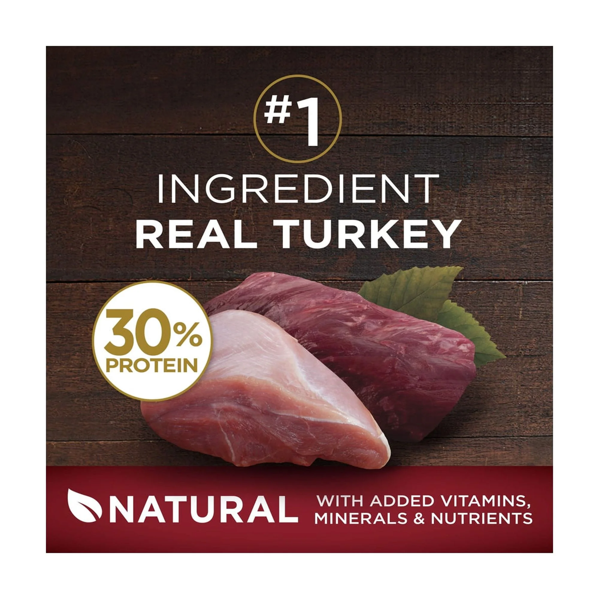 Purina ONE True Instinct With A Blend Of Real Turkey and Venison Dry Dog Food - 7.4 lb. Bag (Pack of 16)