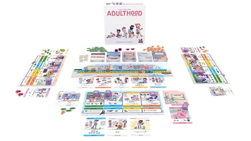 Brotherwise Games Adulthood – Relatable Life Strategy Board Game, Navigate Challenges of Growing Up, Fun for 1-4 Players, Ages 13+