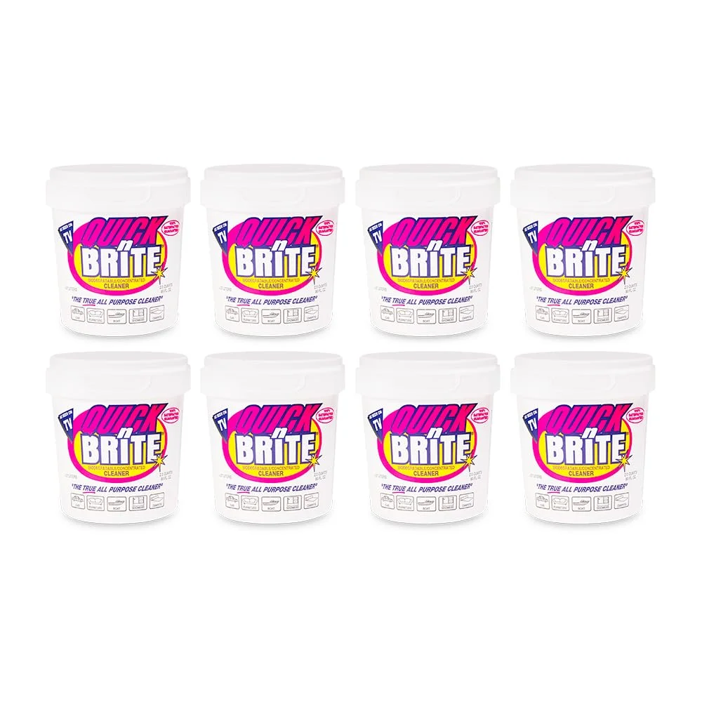 Quick N Brite All Purpose Cleaning Paste 8Pack, 640 Ounce, (Pack of 8)