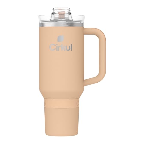 Cirkul 40oz. Carbon Stainless Steel Tumbler with Handle, All-Day StrawSip™, Double-Wall Insulated
