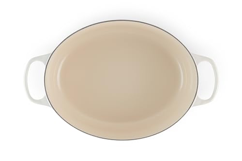 Le Creuset Enameled Cast Iron Signature Oval Dutch Oven, 6.75 qt., Meringue