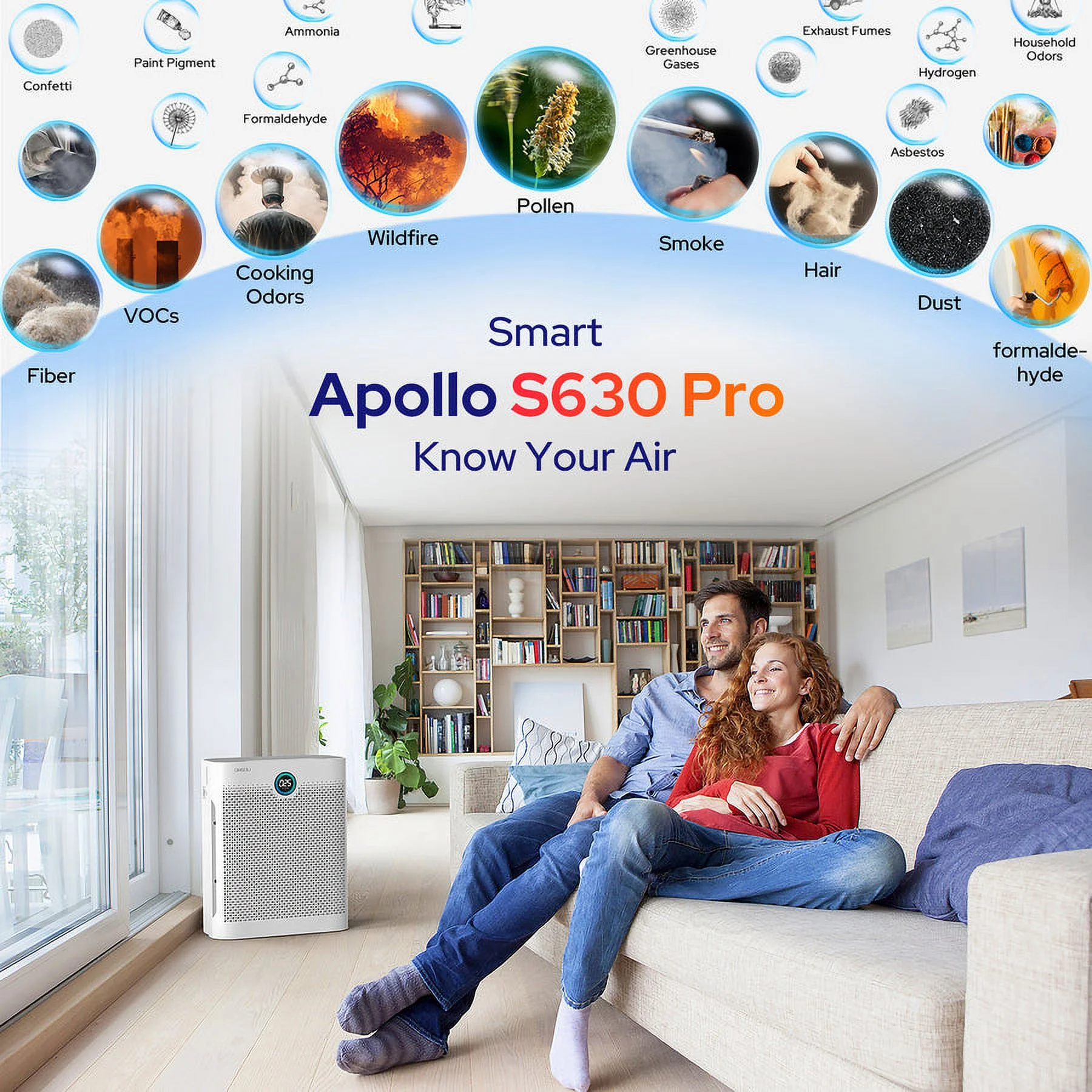 OKSOU Apollo S630 Pro Smart True HEPA Air Purifier