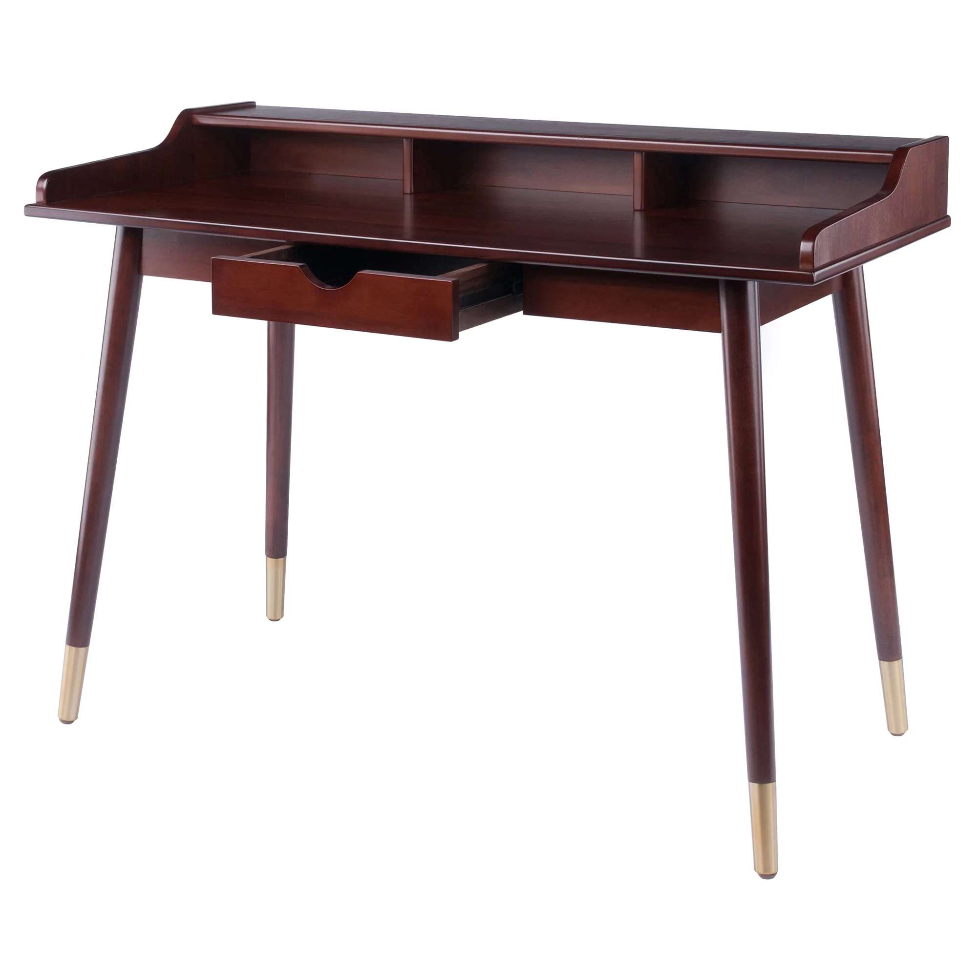 Winsome Wood Sonja Writing Desk, Walnut Finish