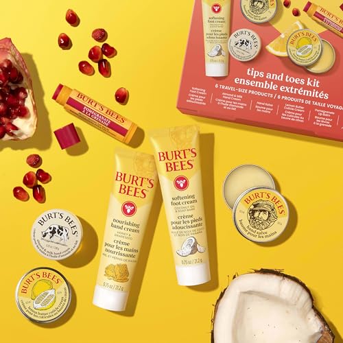 Burt's Bees Gifts Ideas - Classics Set, 6 Products in Giftable Tin – Cuticle Cream, Hand Salve, Lip Balm, Res-Q Ointment, Hand Repair and Foot Cream