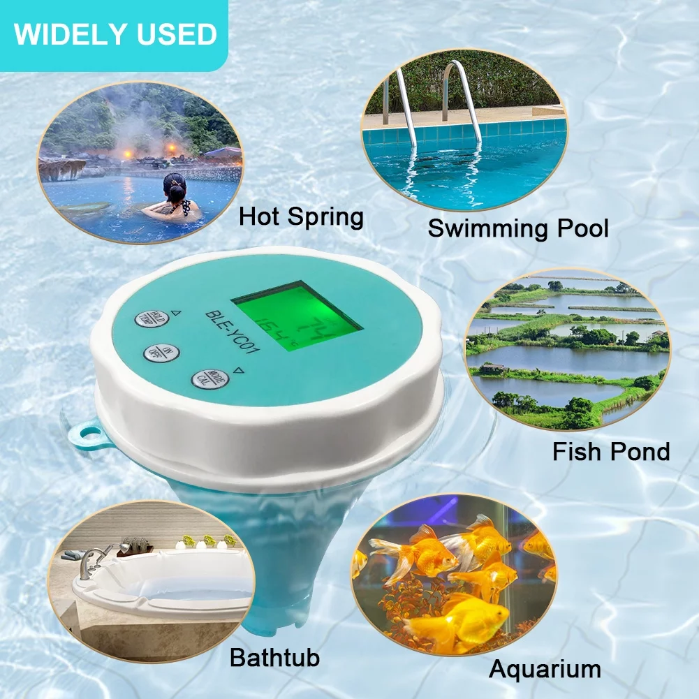 Apexeon Water Quality Tester, Portable 6 in 1 PH EC TDS ORP Temperature Chlorine Detector, Mobile App Remote Control