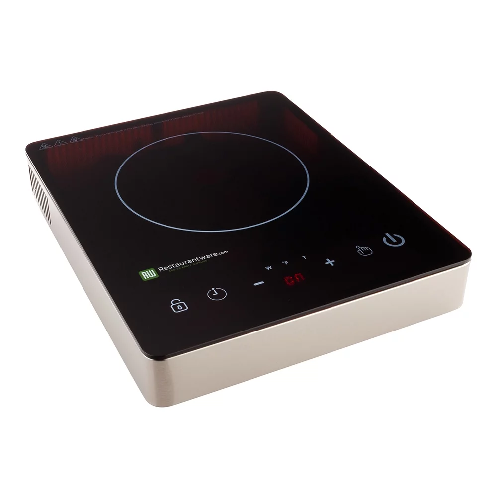 Home Pro Square Stainless Steel Induction Cooktop - Counter Top, 120V, 1800 watts - 11 3/4
