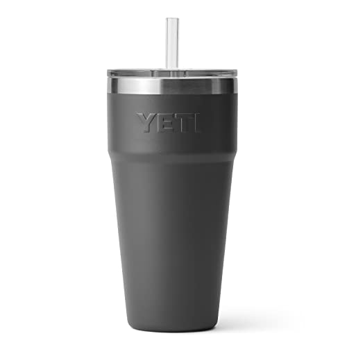 YETI Rambler 26 oz Straw Cup, Vacuum Insulated, Stainless Steel with Straw Lid