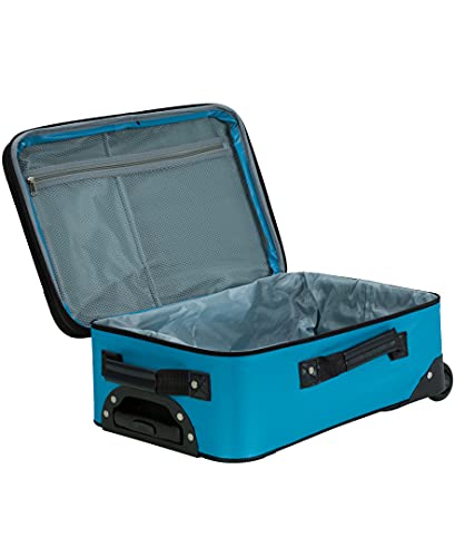 Rockland Fashion Expandable Softside Upright Luggage Set, Charcoal, 2-Piece (14/19)