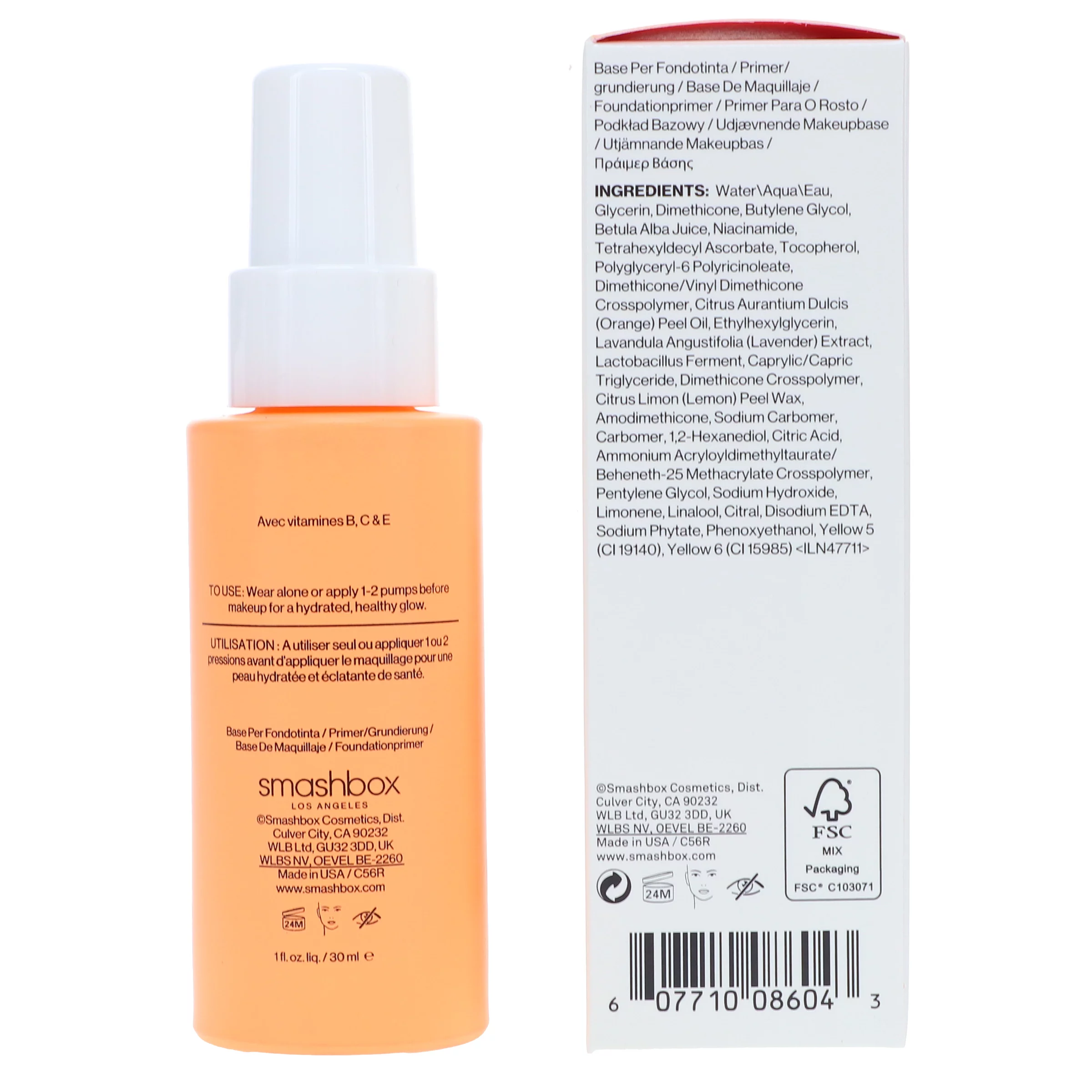 Smashbox Photo Finish Vitamin Face Glow Primer 1 oz