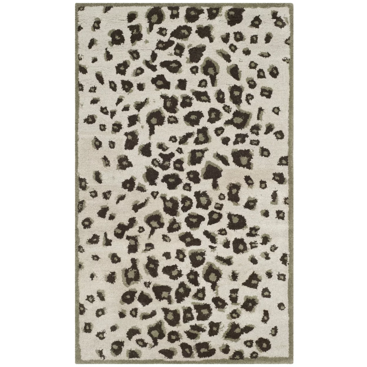 SAFAVIEH Martha Stewart Kalahari Spotted Area Rug, Grassland Green, 8' x 10'