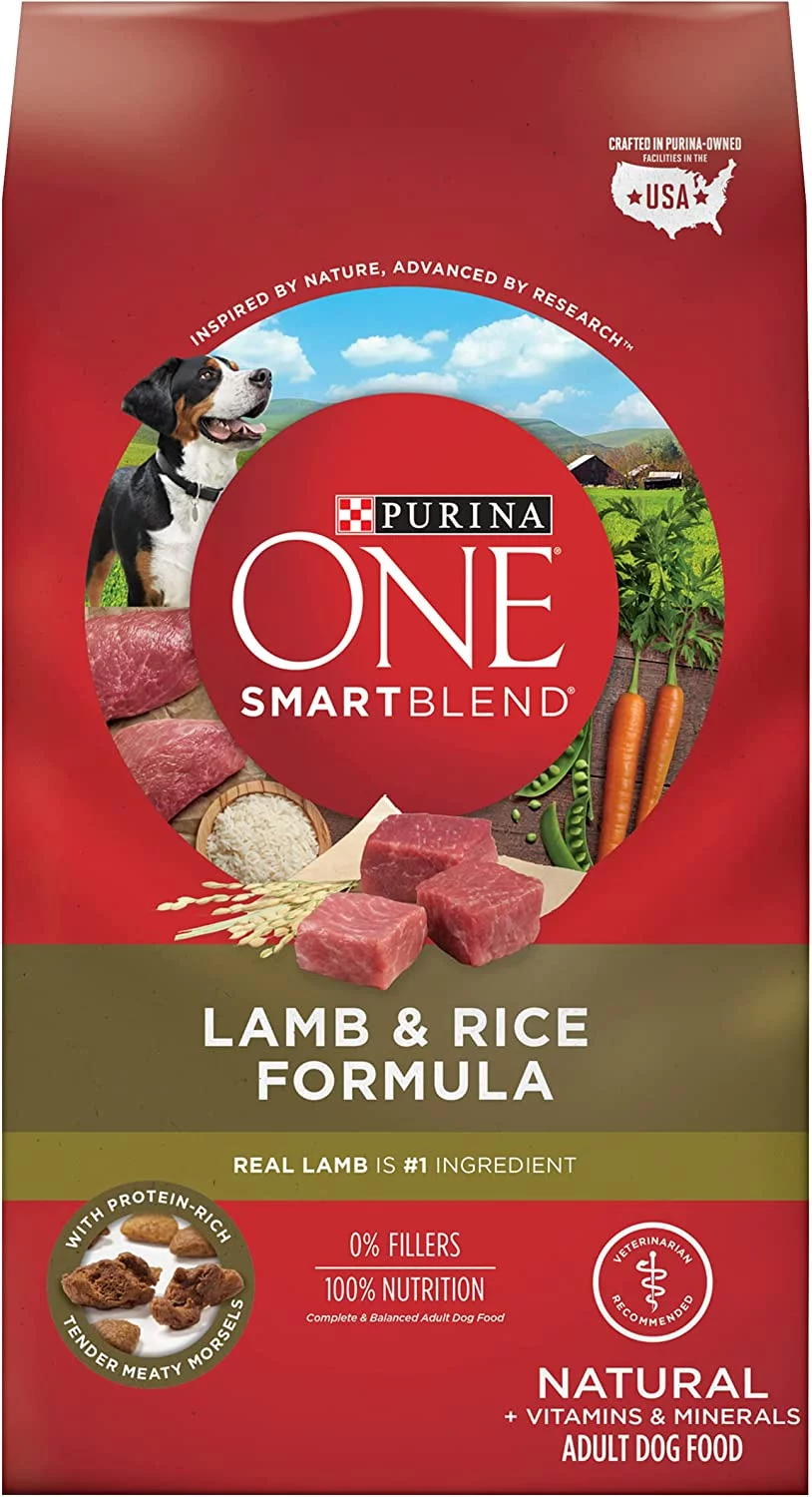 Purina ONE Natural Dry Dog Food, SmartBlend Lamb & Rice Formula - 31.1 lb. Bag
