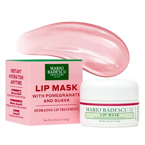 Mario Badescu Lip Mask, Overnight Lip Treatment Enriched With Skin Softening Coconut Oil and Hydrating Shea Butter