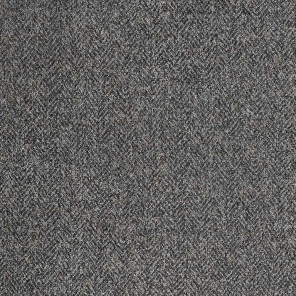 Wallace & Bay Bright Charcoal Tweed and Faux Leather Swivel Accent Chair with Barrel Back And Cozy Fabrics