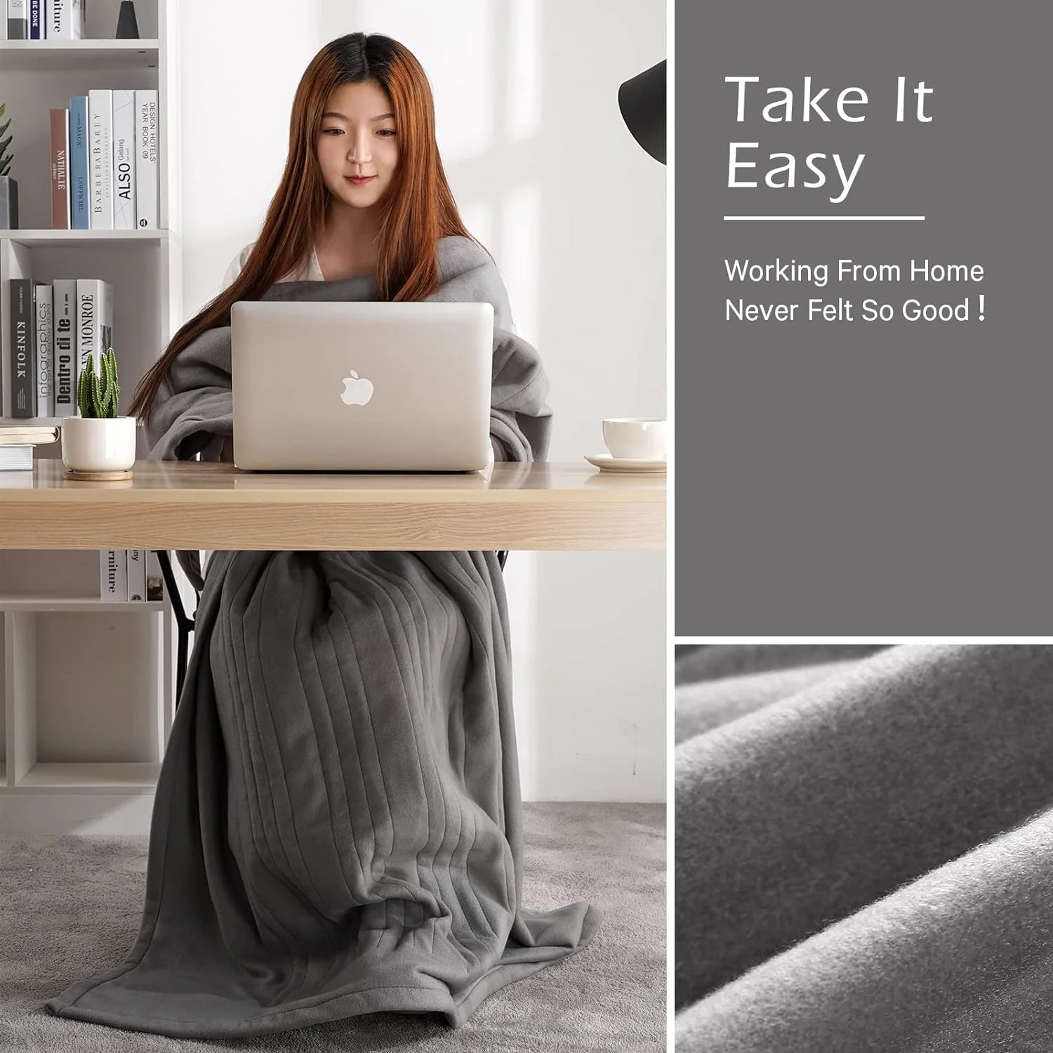 Electric Heated Blanket Throw 50