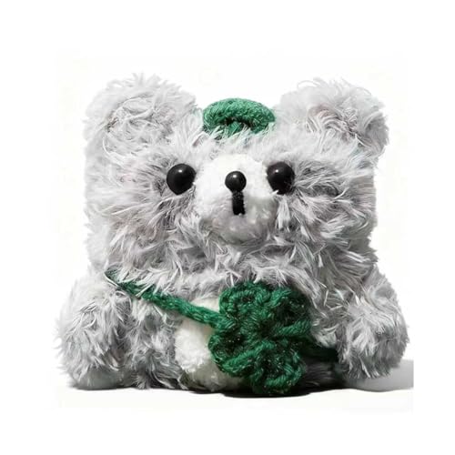 Cute Cartoon Plush 3D Bear/Raccoon Pattern Design Earbuds Case for Airpods pro 3 (2025), Winter Style Headphone Protective Soft Cover for Girls Boys (Bear)