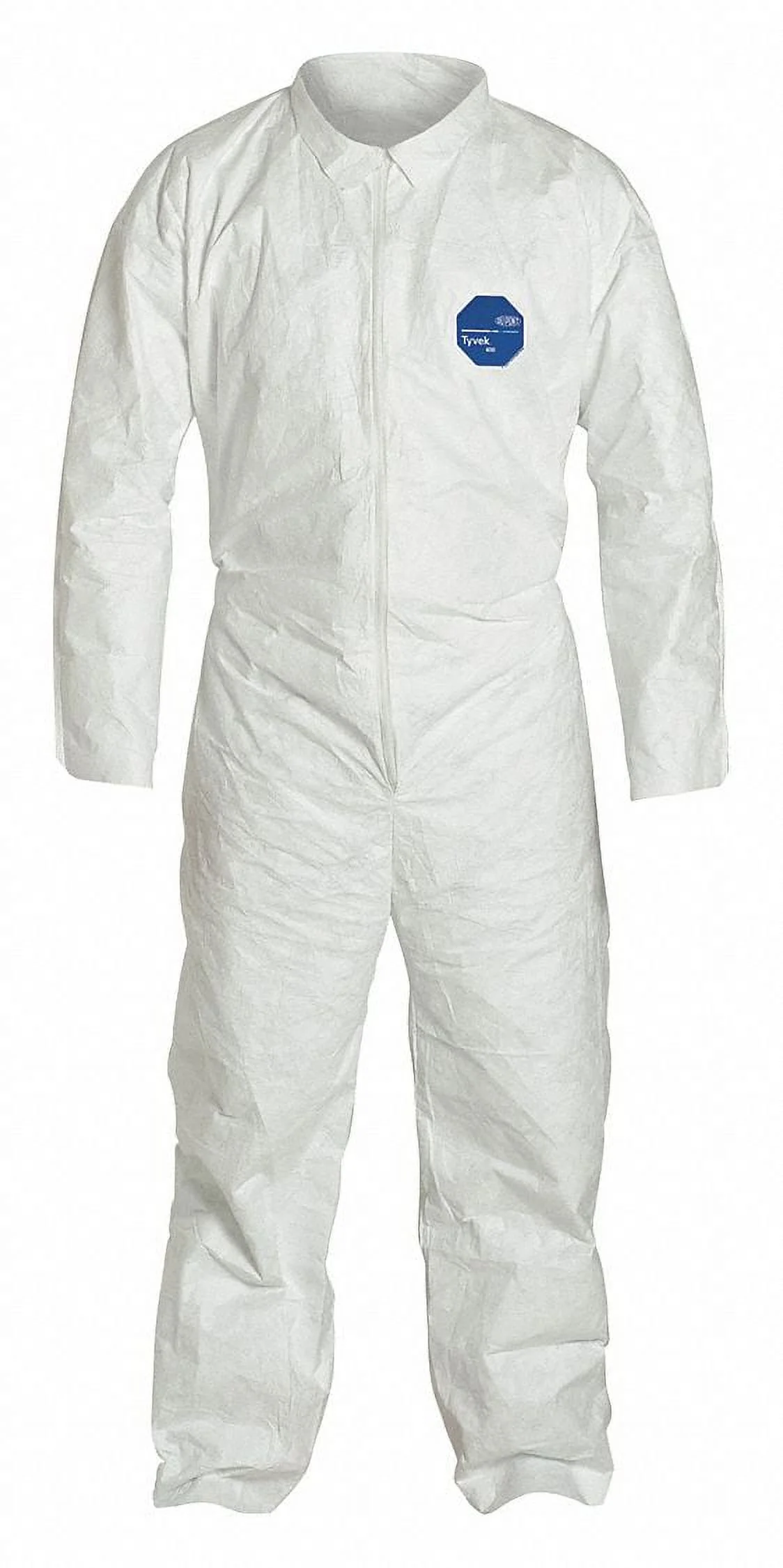 Dupont Collared Coverall,Open,White,4XL  TY120SWH4X0025VP