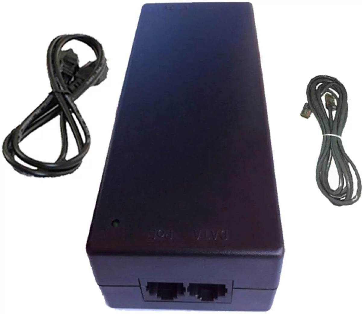 UpBright NEW 48V AC / DC Adapter For Mitel P/N: 50005301 Model: PW147RB4800N02 SL Power Electronics I.T.E. Power Supply 48VDC over Ethernet PoE Power Supply (with Two Internet Cables for Free)