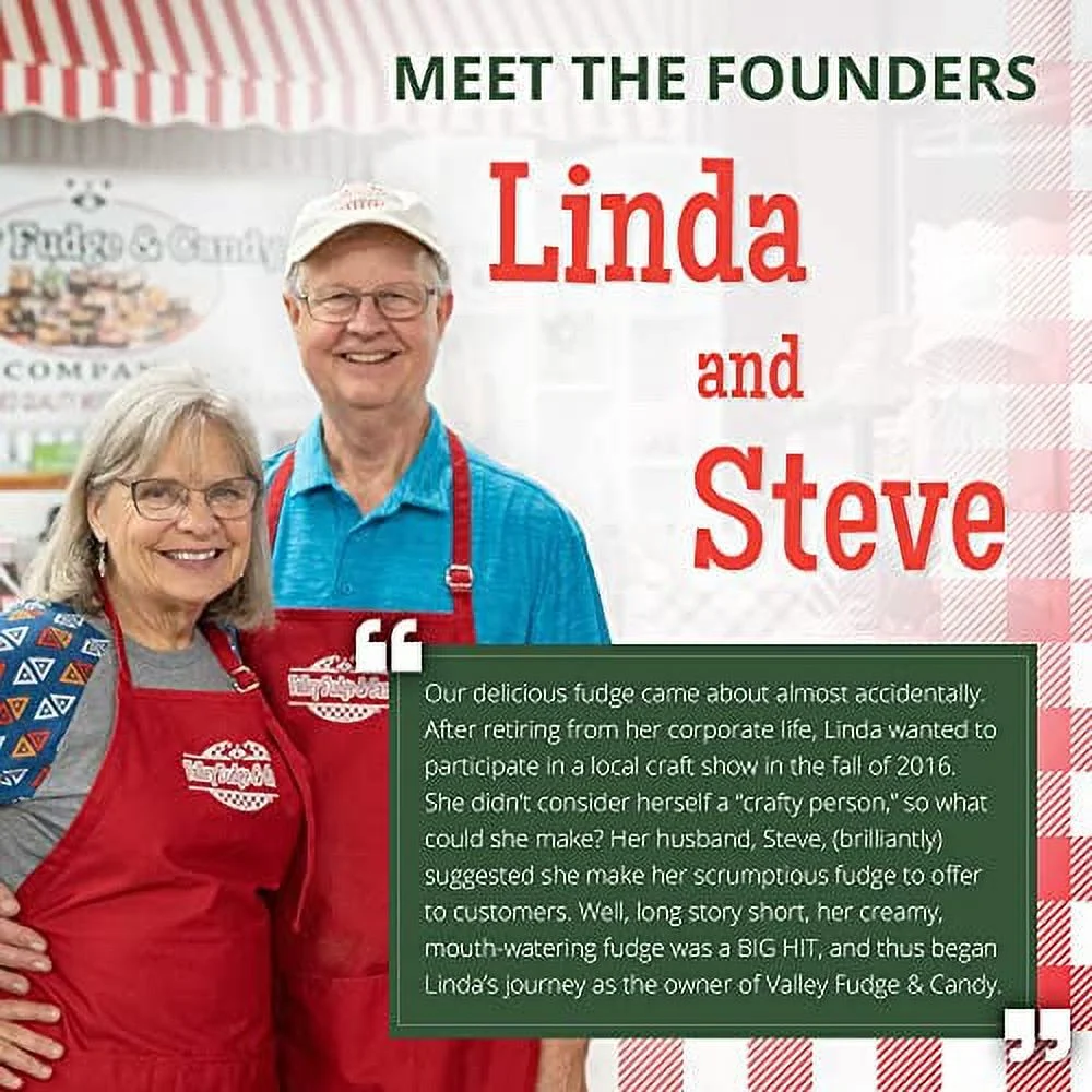 Valley Fudge, Dark Chocolate, Artisan Fudge, Real Butter, Gourmet Candy, Half Pound Package