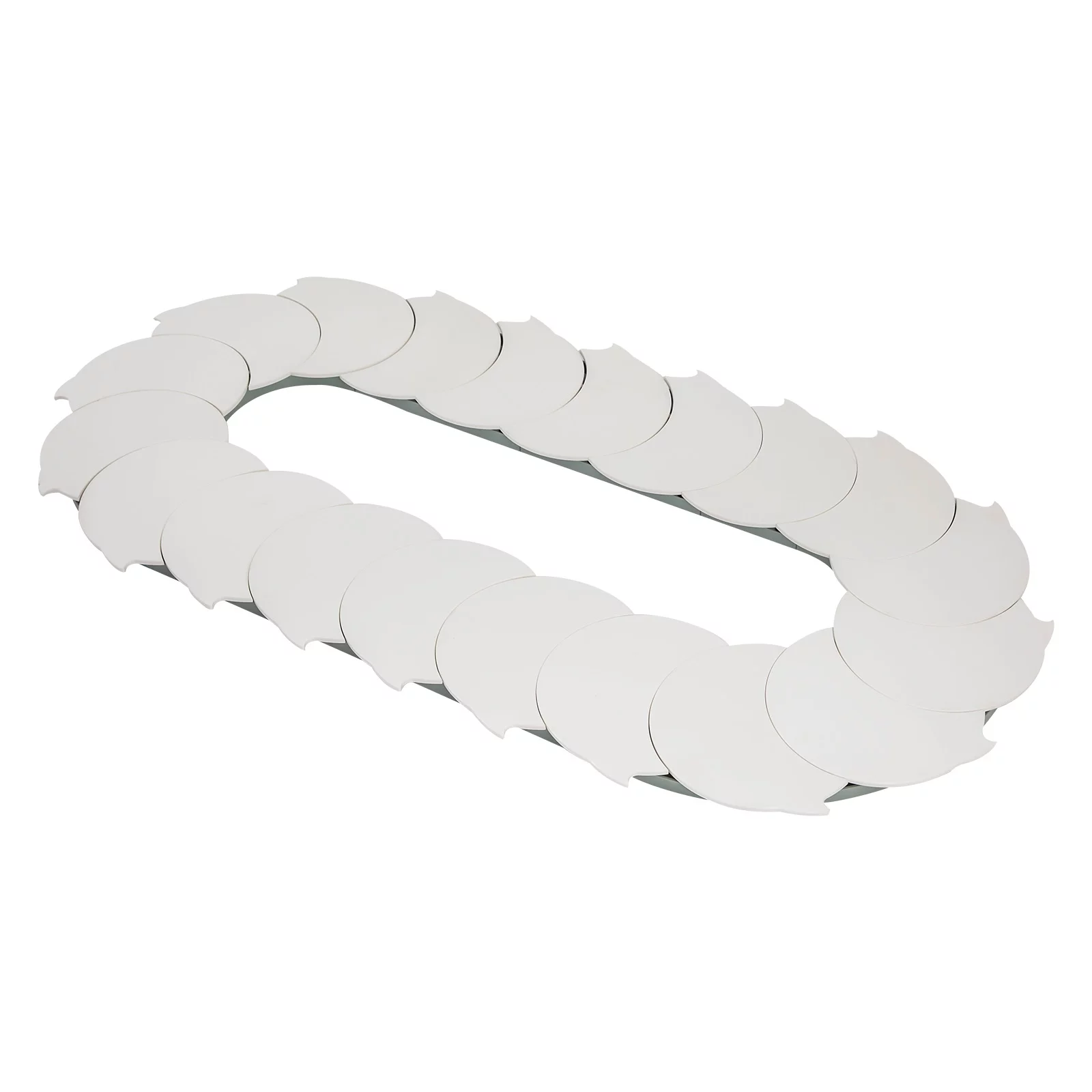 Miumaeov 360° Manual Swivel Adjustable Dining Table, Rotating Food Turntable, Food Serving Train Dining Table, Turntable for Dining Room Party Decoration (3.28ft)