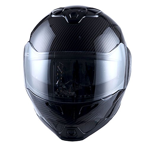 1Storm Motorcycle Street Bike Modular/Flip up Dual Visor Sun Shield Full Face Helmet